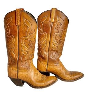 Dan Post Cowboy Boots Embroidered Shaft Pointed